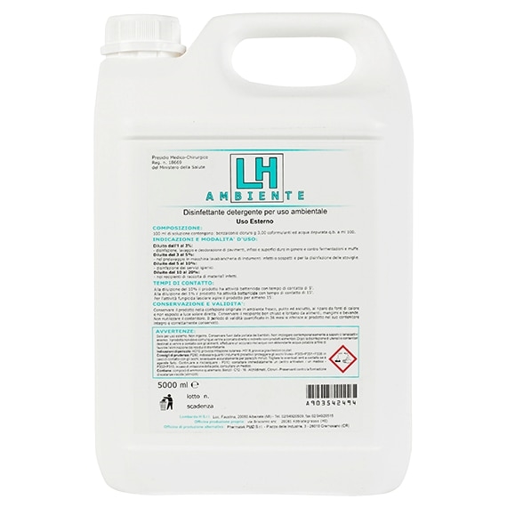 LH AMBIENTE Disinfettante detergente profumato ambientale professionale in anteprima