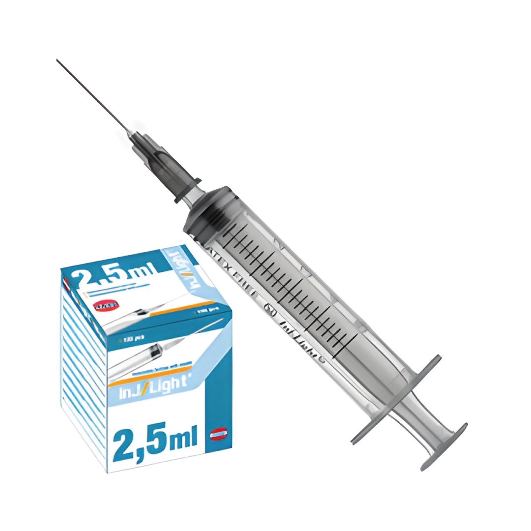 Siringhe monouso da 2,5 ml con ago