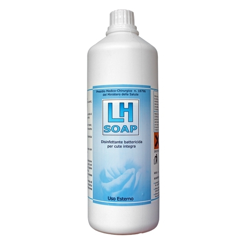 LH SOAP Sapone disinfettante battericida per mani e cute integra - flacone da 1000 ml con erogatore/tanica 5 kg in anteprima
