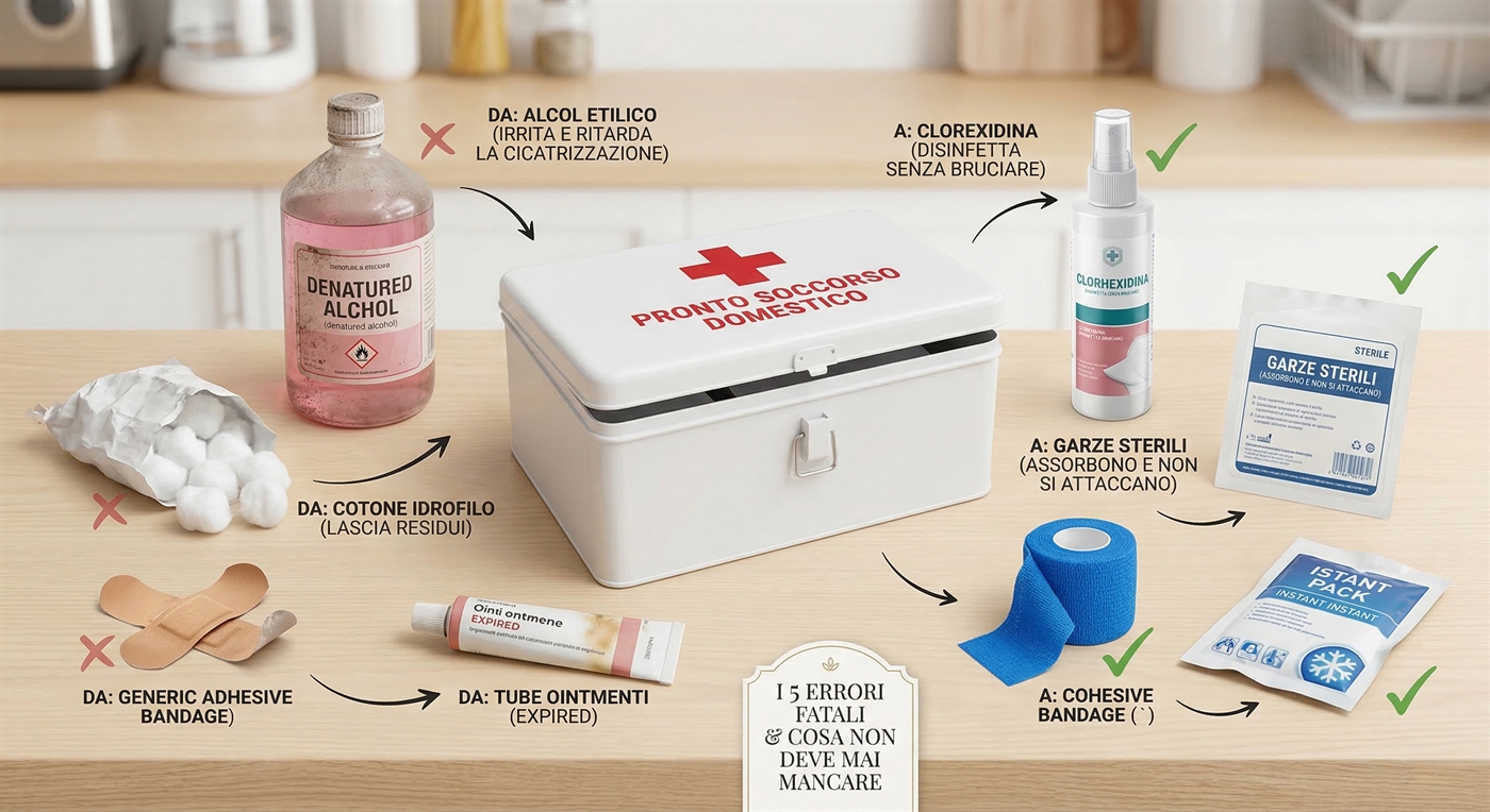 I 5 errori che fai con il Kit di Pronto Soccorso a casa (e cosa non deve MAI mancare)