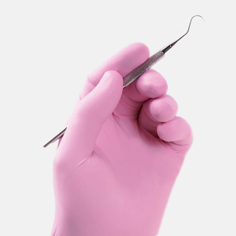 Guanti medicali in nitrile rosa monouso N-PINK S-M-L-XL