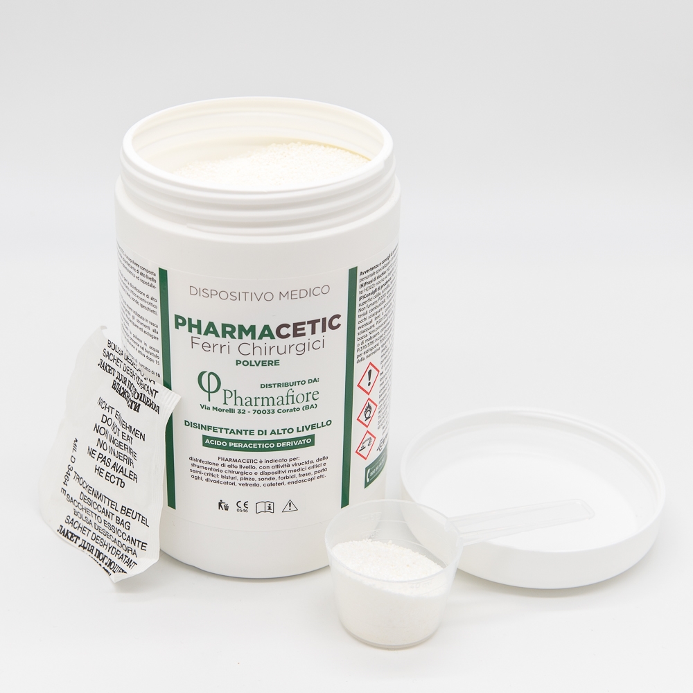 Disinfettante in polvere acido peracetico Pharmacetic - barattolo da 1 Kg in anteprima