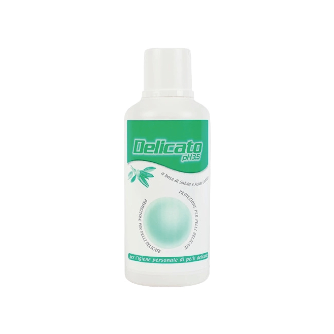 DELICATO Detergente a pH 3,5 per l'igiene intima di pelli delicate
