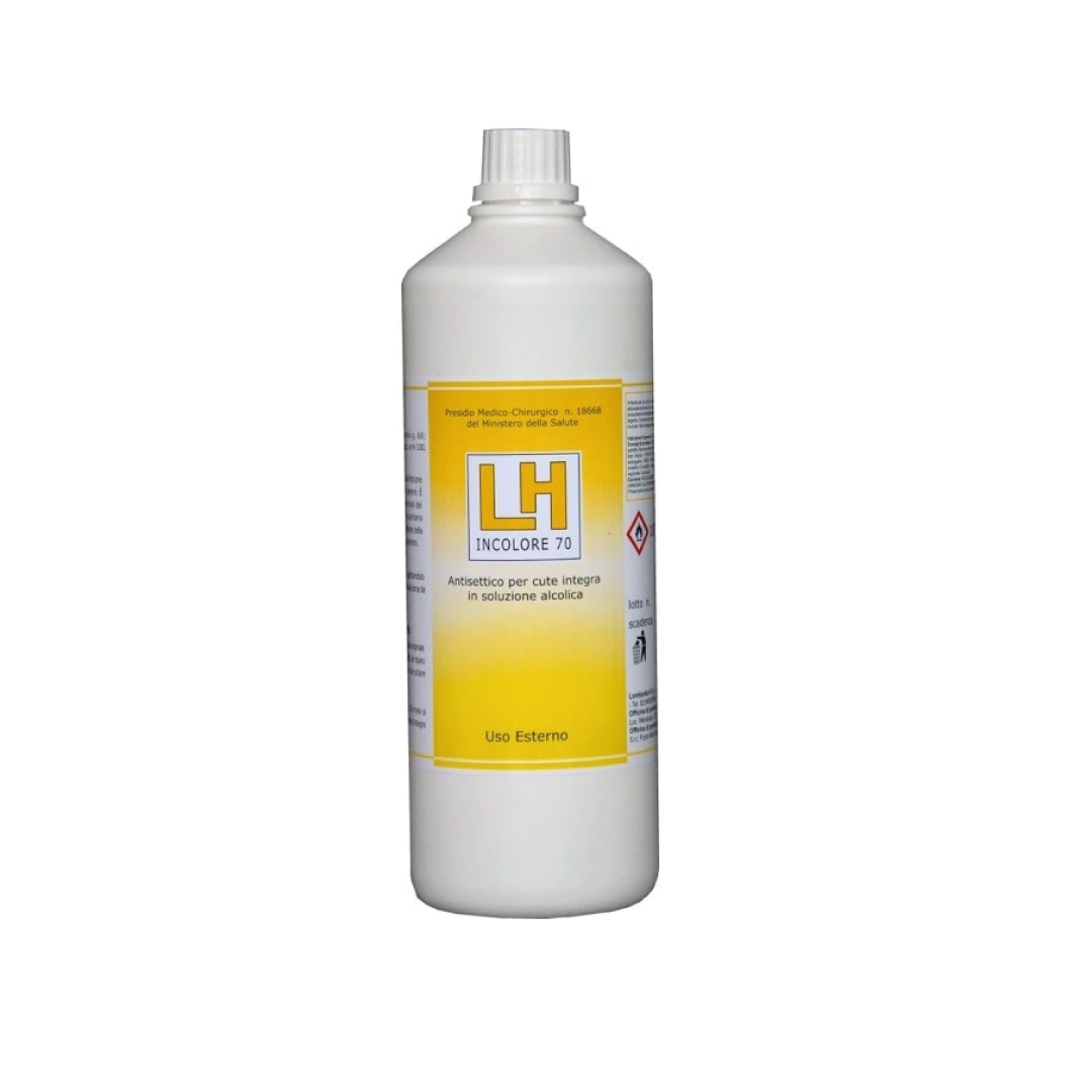 LH INCOLORE 70 Antisettico per cute integra in soluzione alcolica