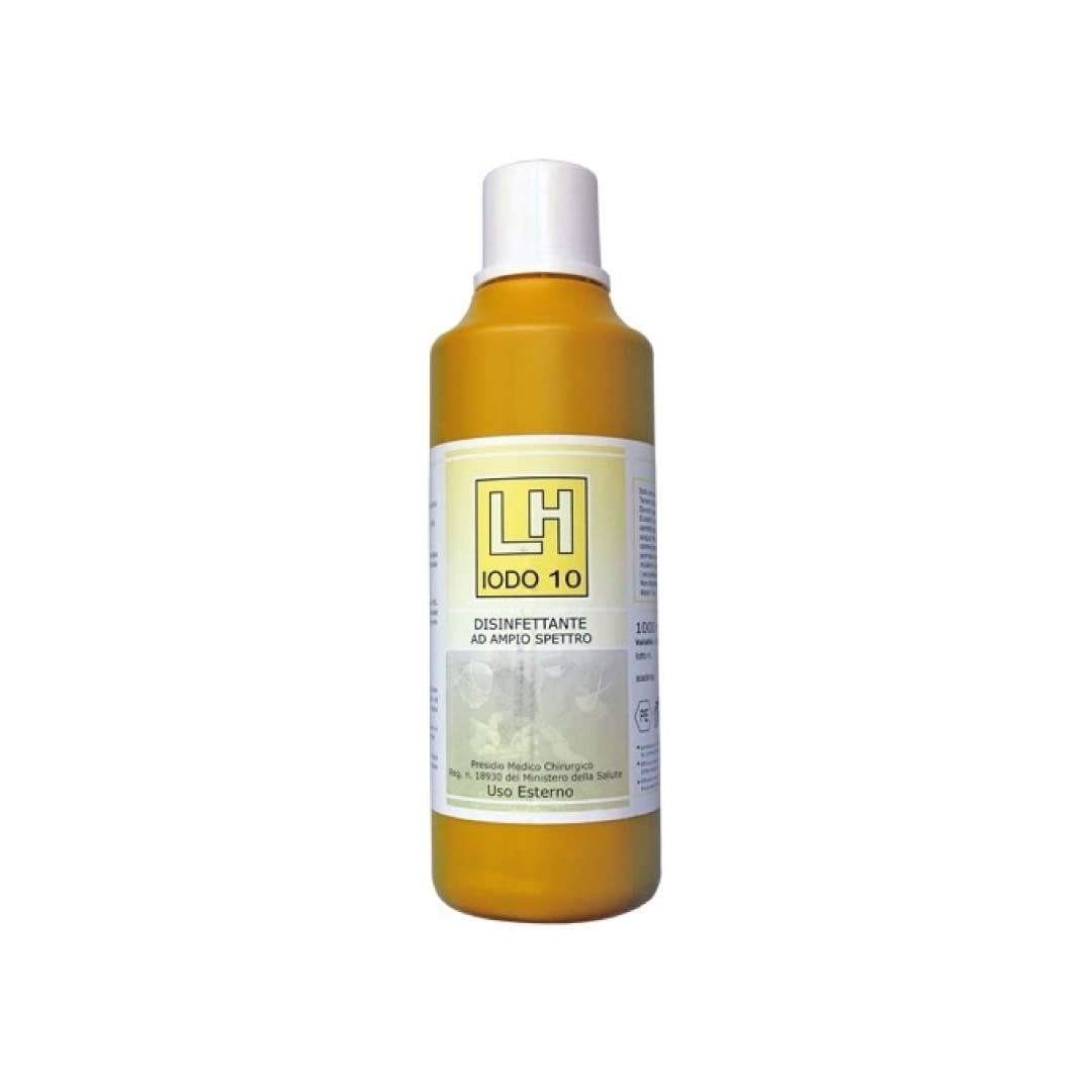 LH IODO 10 Disinfettante ad ampio spettro battericida virucida per cute integra a base di iodio