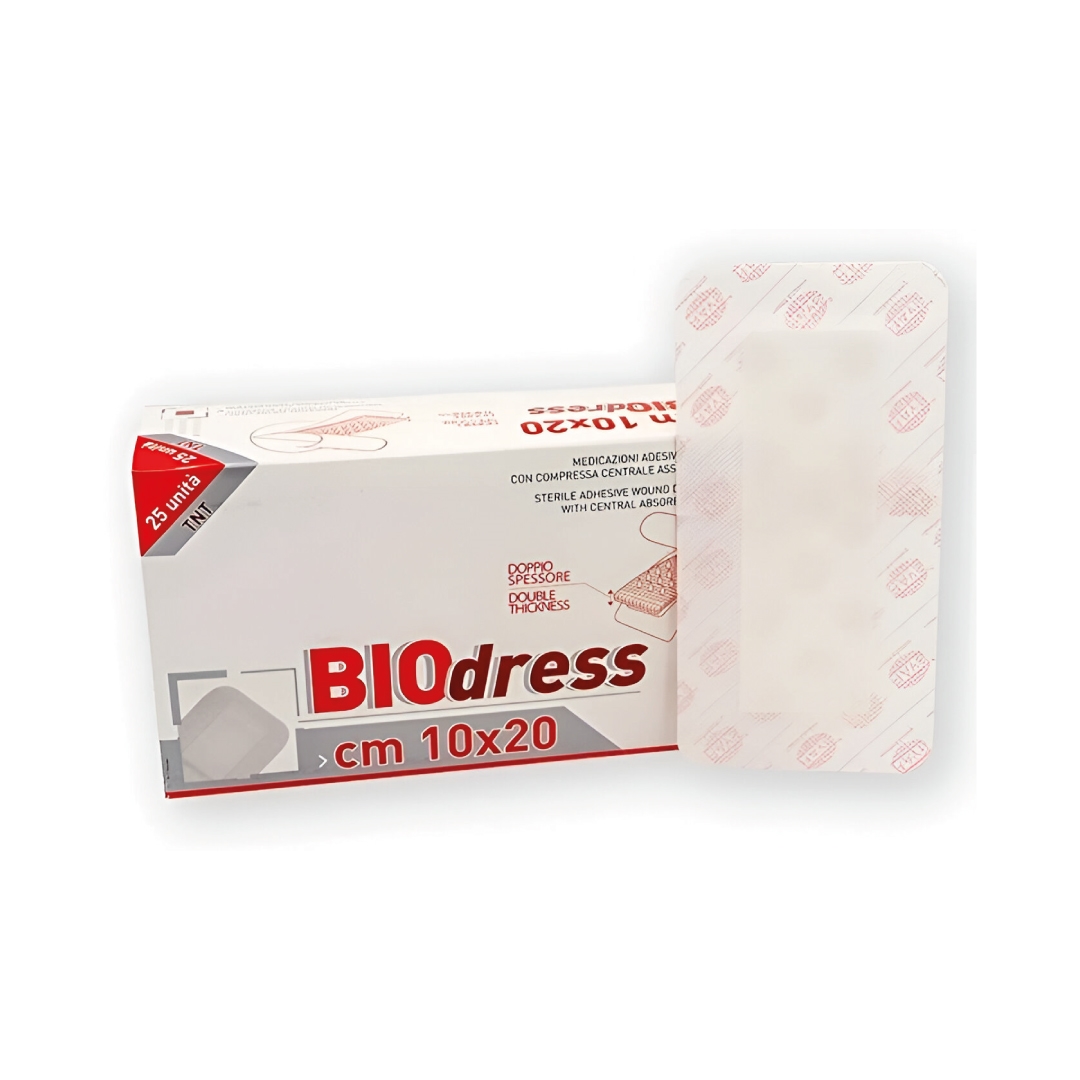 Medicazioni adesive sterili con compressa centrale assorbente