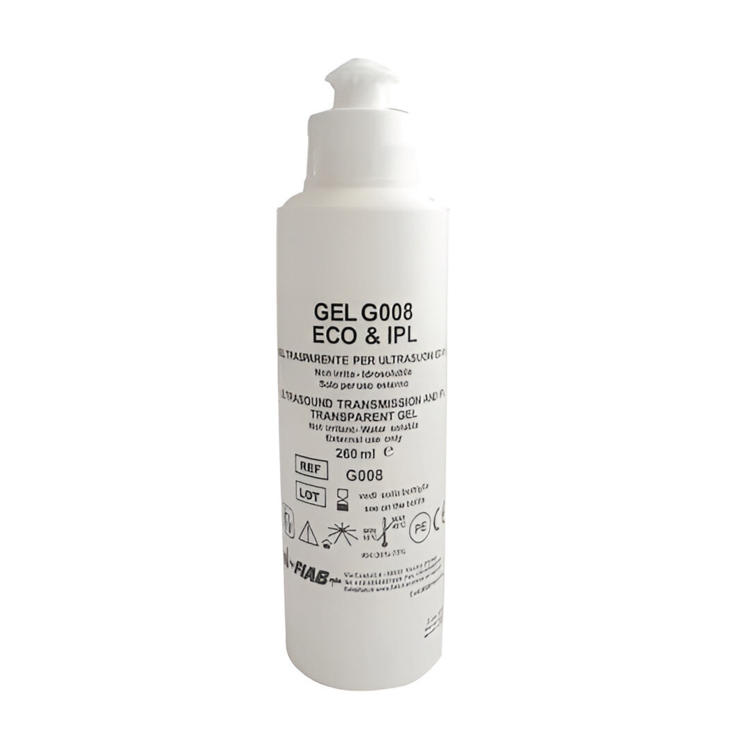 Gel per ultrasuoni ECG ecografia liquido trasparente con dosatore - 260 ml/5000 ml - FIAB - 260jjml