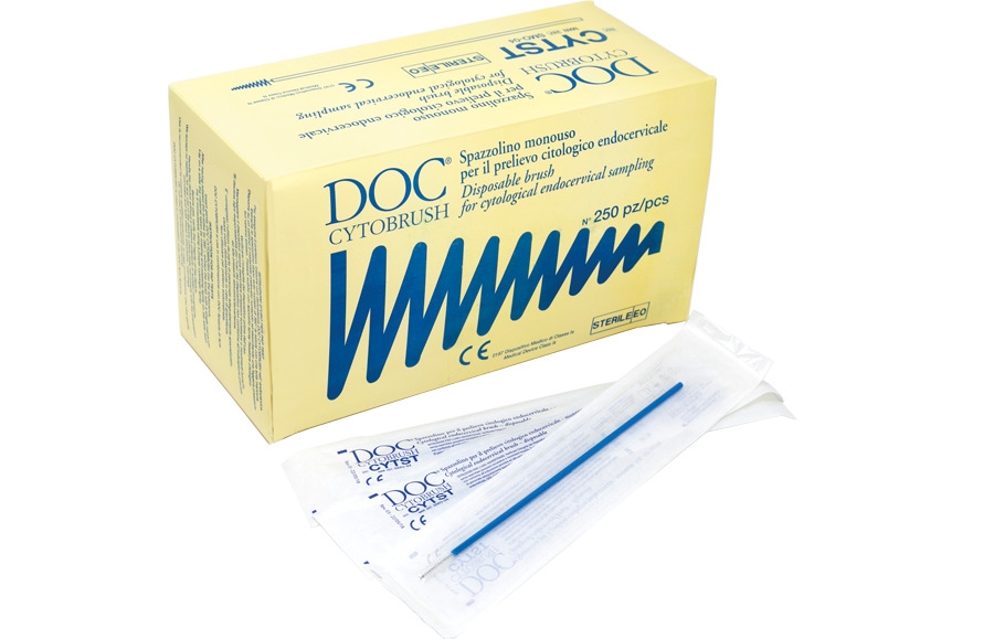 Cytobrush sterili DOC spazzolini monouso prelievo citologico endocervicale - confezione da 250 pezzi in anteprima